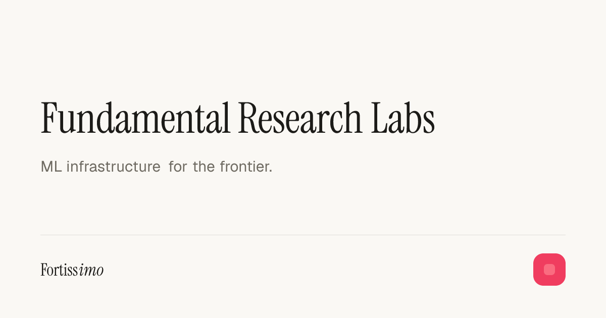 ML Infrastructure for Fundamental Research Labs | Work